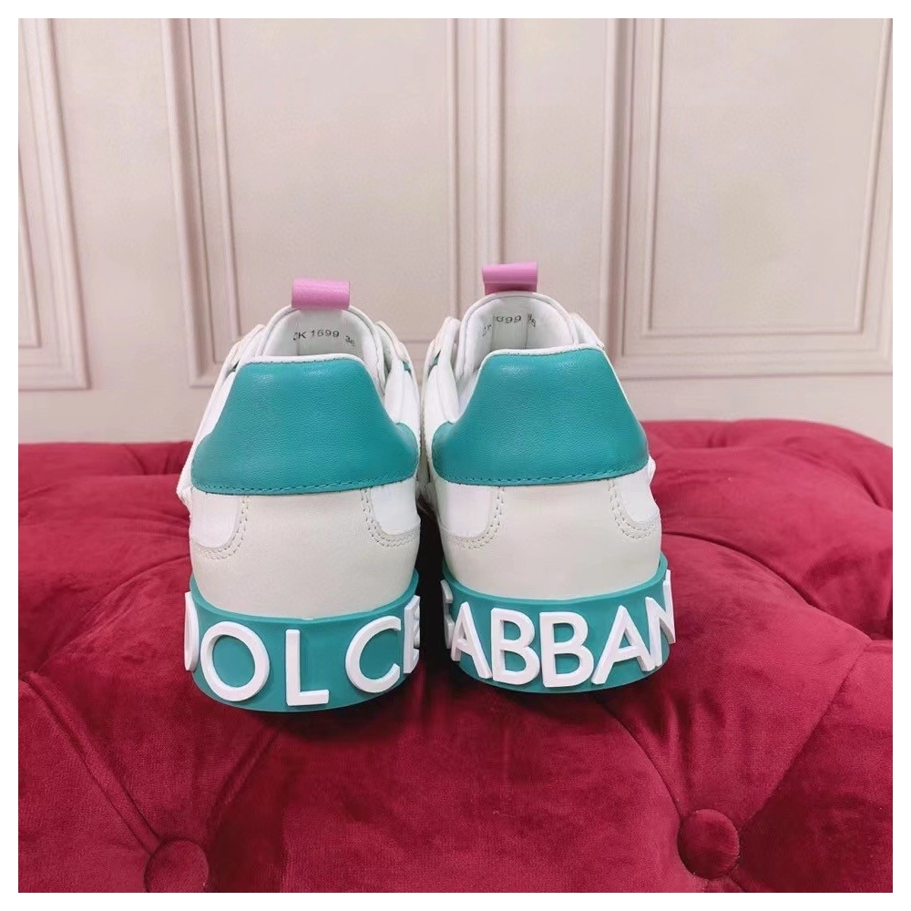 Dolce Gabbana Womens Custom 2.Zero Sneakers White/Green