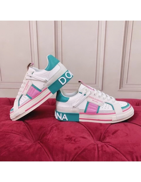 Dolce Gabbana Womens Custom 2.Zero Sneakers White/Green