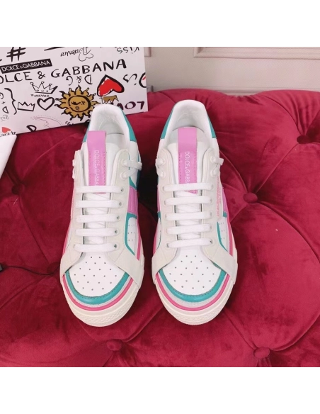 Dolce Gabbana Womens Custom 2.Zero Sneakers White/Green