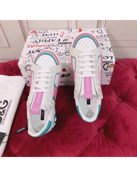 Dolce Gabbana Womens Custom 2.Zero Sneakers White/Green