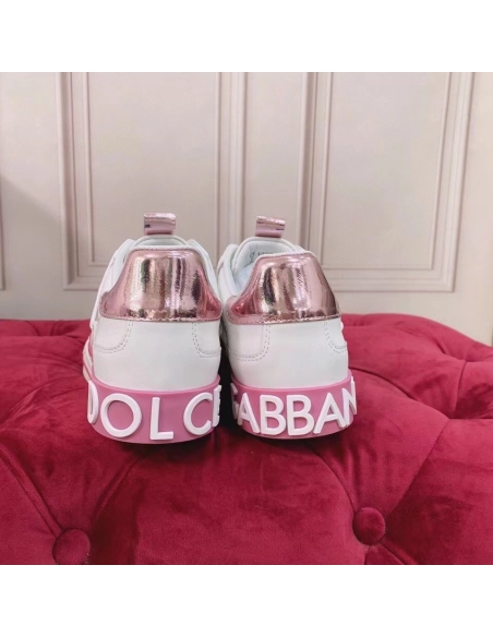 Dolce Gabbana Womens Custom 2.Zero Sneakers White/Pink