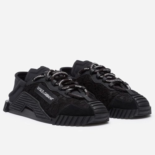 Dolce Gabbana Womens NS1 Slip-on Sneakers Black