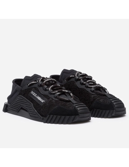 Dolce Gabbana Womens NS1 Slip-on Sneakers Black