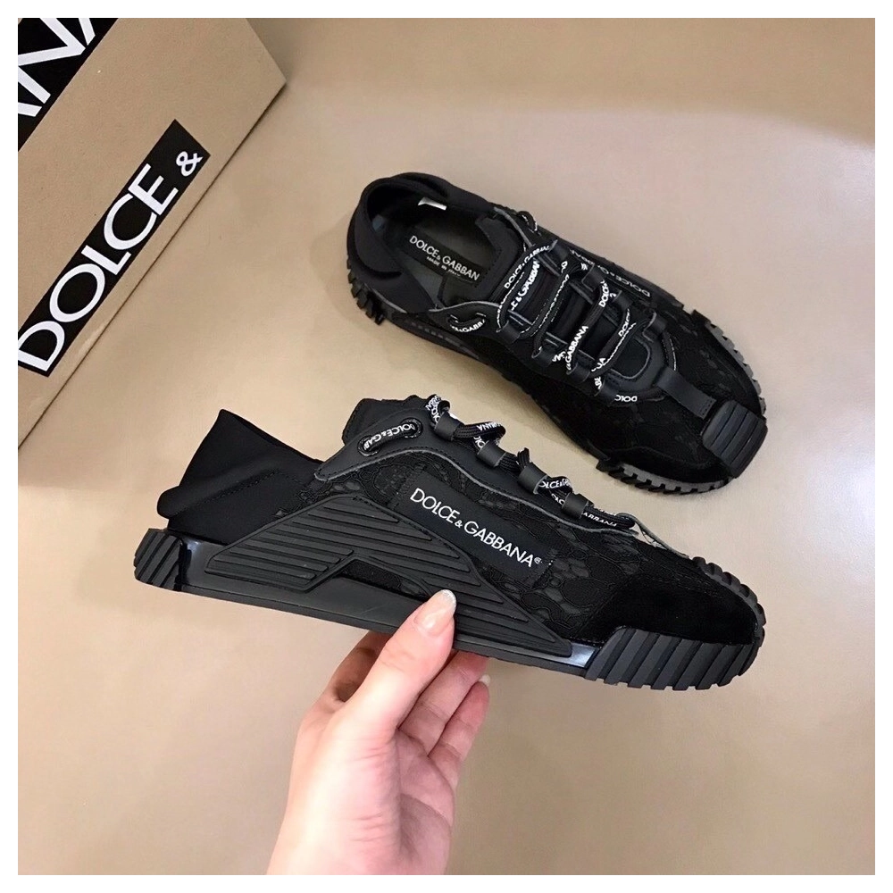 Dolce Gabbana Womens NS1 Slip-on Sneakers Black