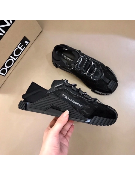 Dolce Gabbana Womens NS1 Slip-on Sneakers Black