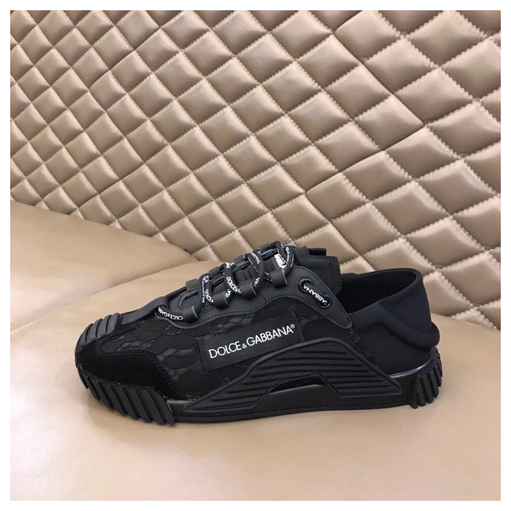 Dolce Gabbana Womens NS1 Slip-on Sneakers Black