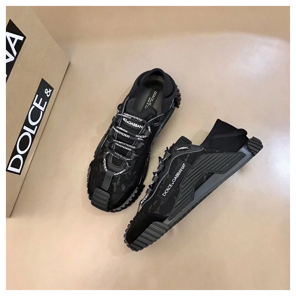 Dolce Gabbana Womens NS1 Slip-on Sneakers Black