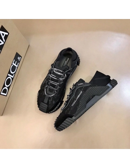 Dolce Gabbana Womens NS1 Slip-on Sneakers Black