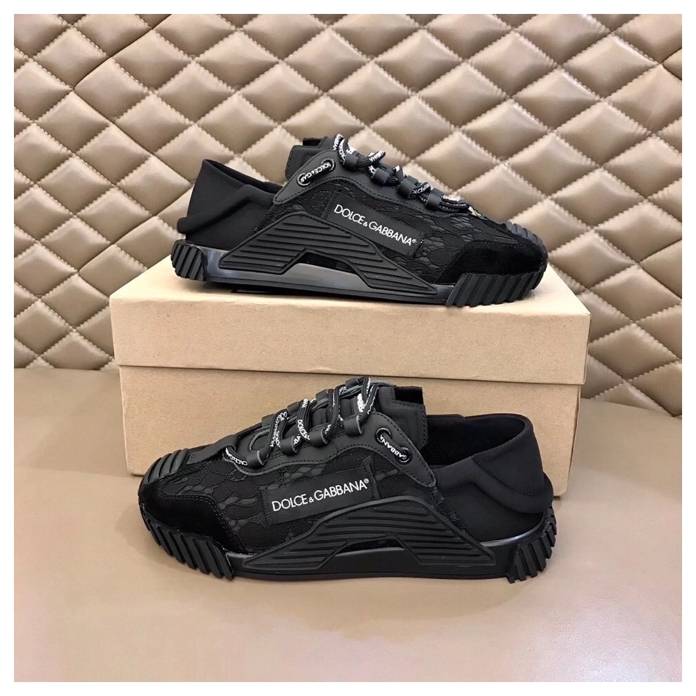 Dolce Gabbana Womens NS1 Slip-on Sneakers Black