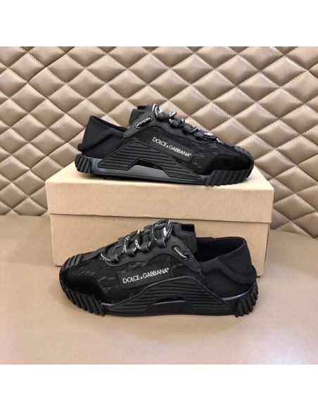 Dolce Gabbana Womens NS1 Slip-on Sneakers Black