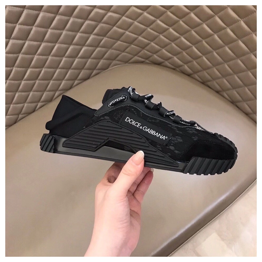 Dolce Gabbana Womens NS1 Slip-on Sneakers Black