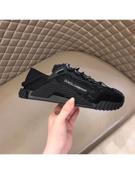 Dolce Gabbana Womens NS1 Slip-on Sneakers Black