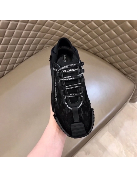 Dolce Gabbana Womens NS1 Slip-on Sneakers Black