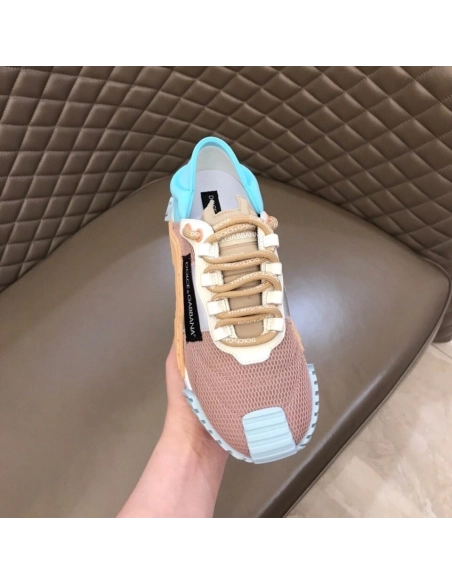 Dolce Gabbana Womens NS1 Slip-on Sneakers Blue/Nude