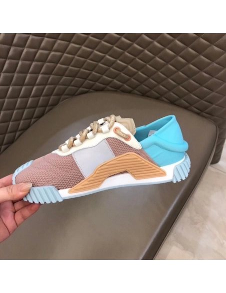 Dolce Gabbana Womens NS1 Slip-on Sneakers Blue/Nude