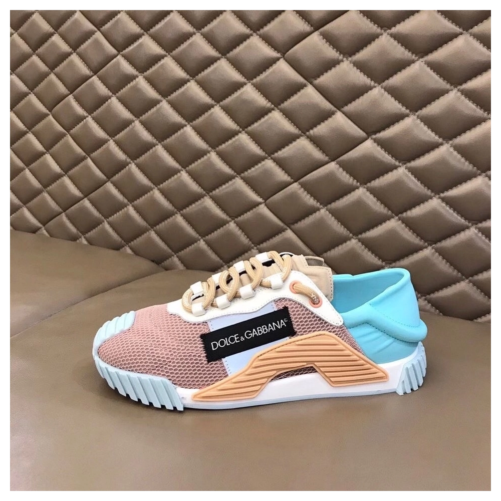 Dolce Gabbana Womens NS1 Slip-on Sneakers Blue/Nude