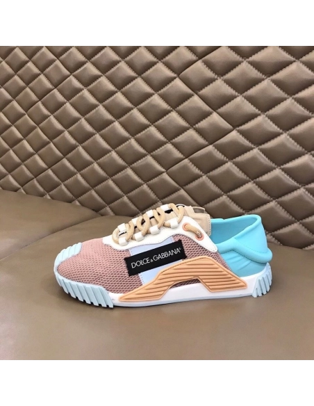 Dolce Gabbana Womens NS1 Slip-on Sneakers Blue/Nude