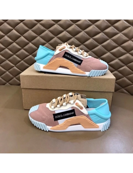 Dolce Gabbana Womens NS1 Slip-on Sneakers Blue/Nude