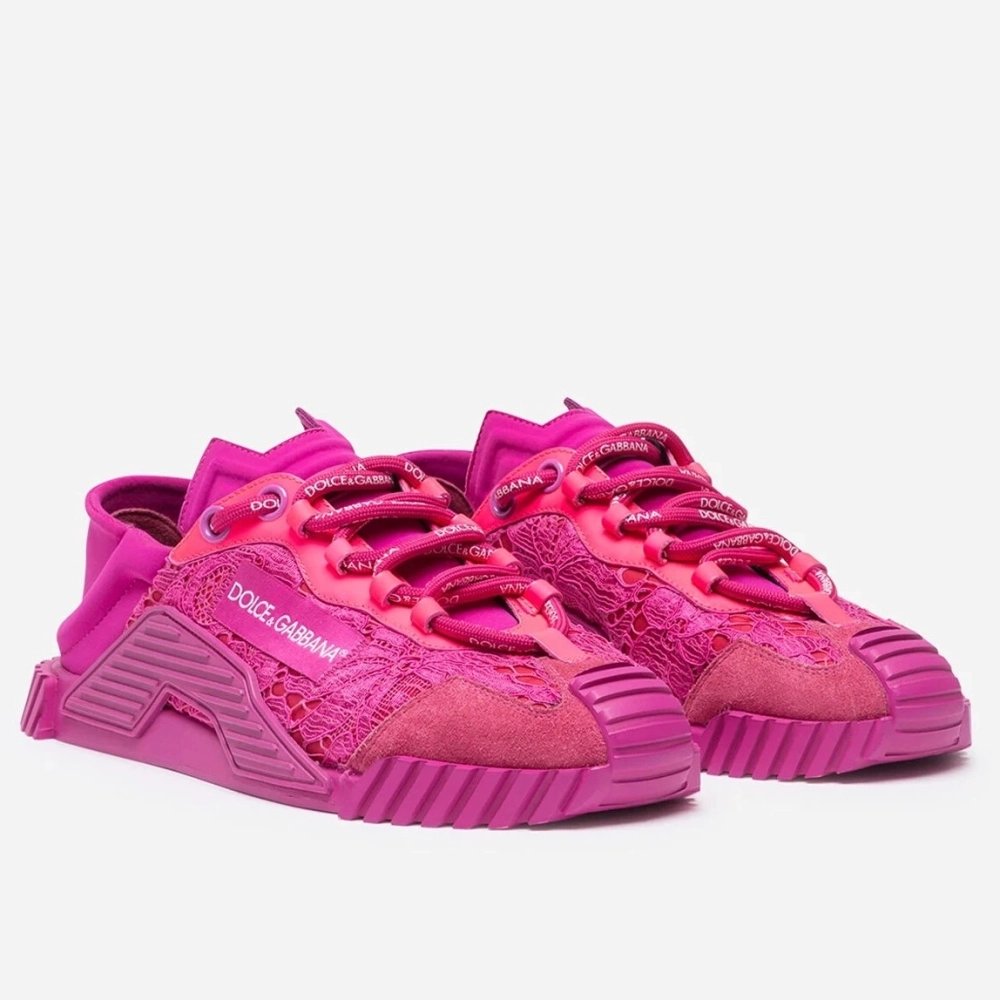Dolce Gabbana Womens NS1 Slip-on Sneakers Fuchsia