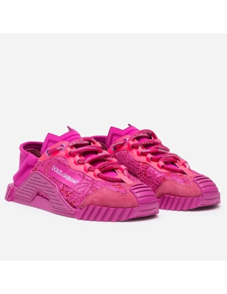 Dolce Gabbana Womens NS1 Slip-on Sneakers Fuchsia
