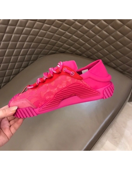 Dolce Gabbana Womens NS1 Slip-on Sneakers Fuchsia