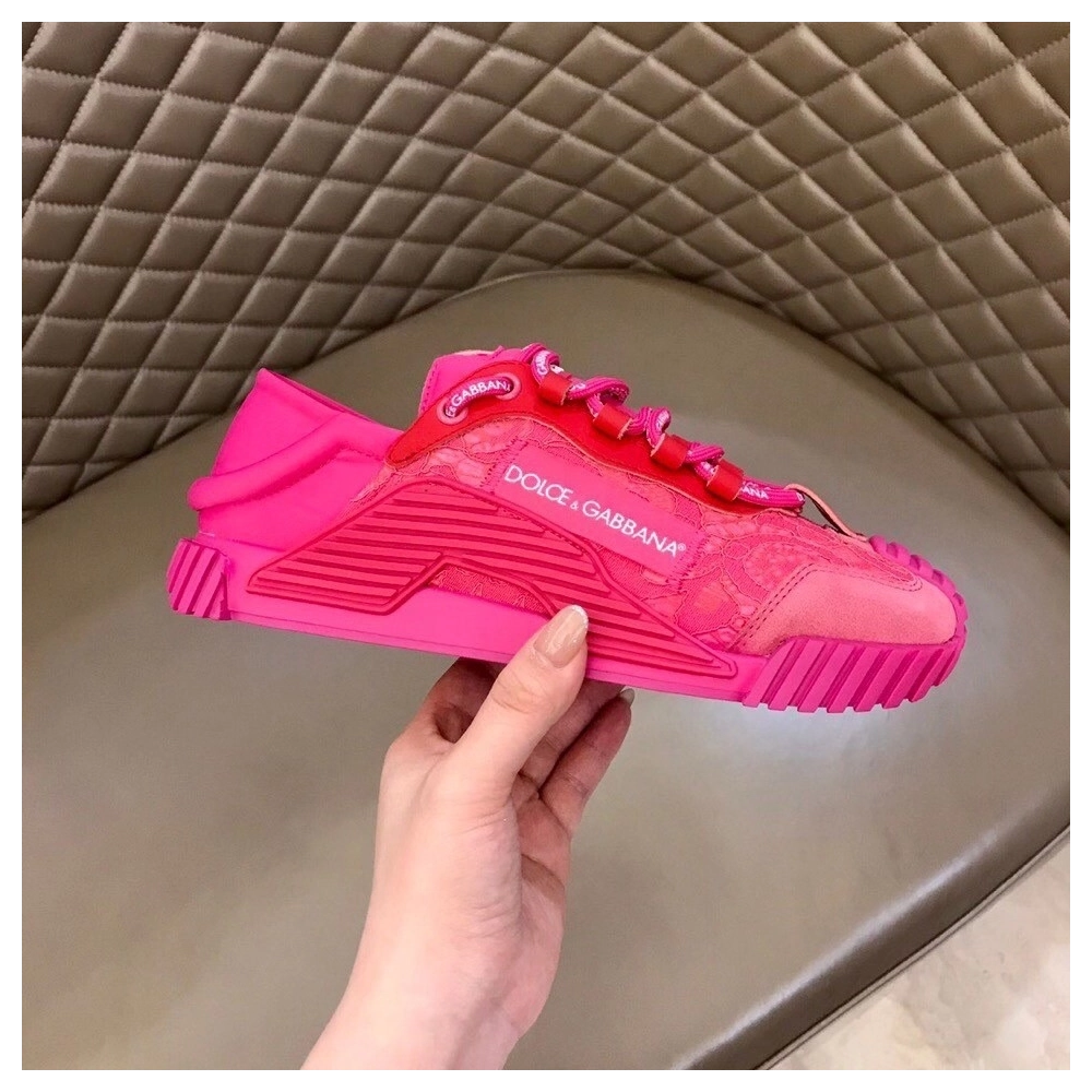 Dolce Gabbana Womens NS1 Slip-on Sneakers Fuchsia