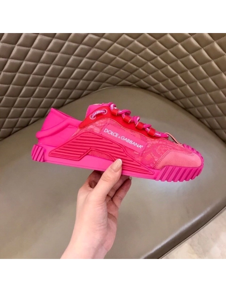 Dolce Gabbana Womens NS1 Slip-on Sneakers Fuchsia