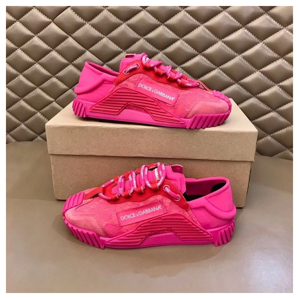 Dolce Gabbana Womens NS1 Slip-on Sneakers Fuchsia