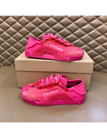 Dolce Gabbana Womens NS1 Slip-on Sneakers Fuchsia