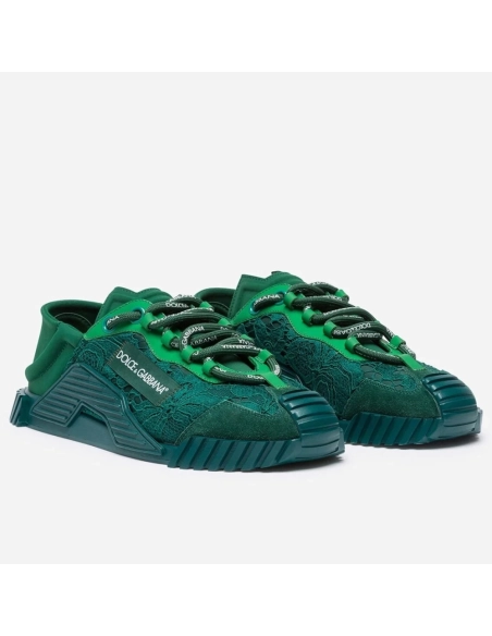 Dolce Gabbana Womens NS1 Slip-on Sneakers Green