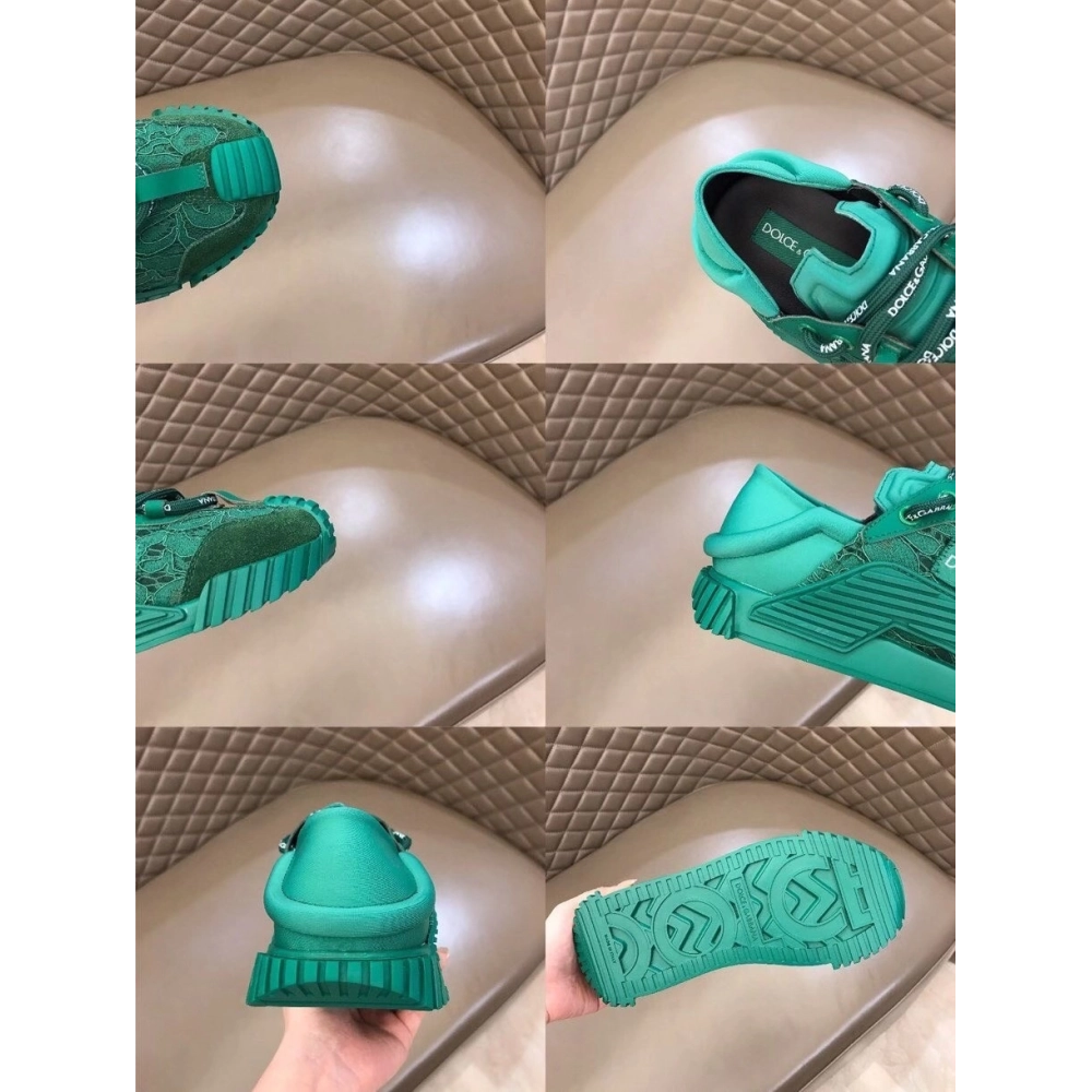 Dolce Gabbana Womens NS1 Slip-on Sneakers Green