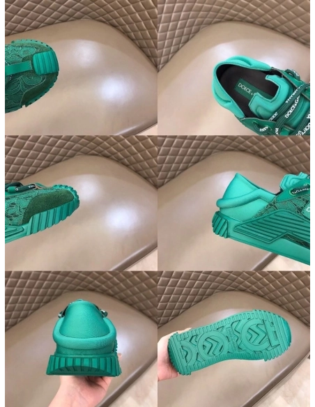 Dolce Gabbana Womens NS1 Slip-on Sneakers Green