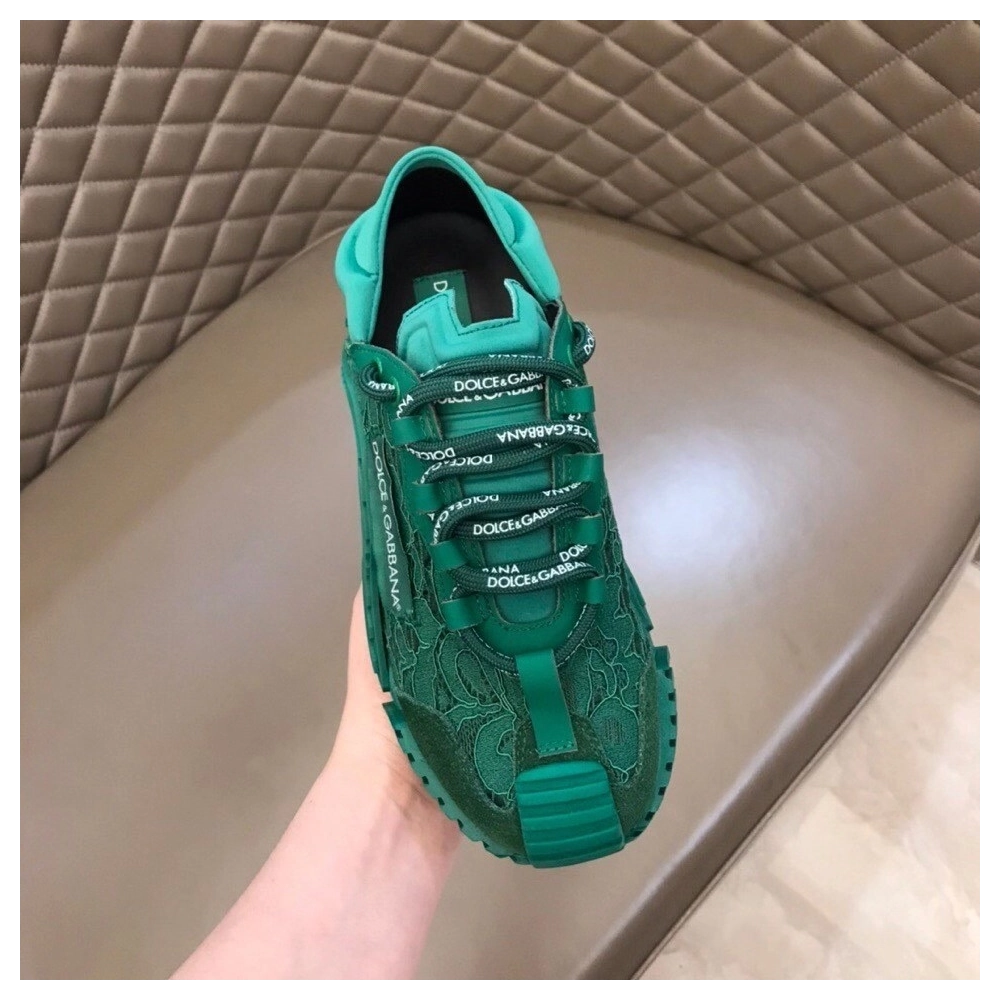 Dolce Gabbana Womens NS1 Slip-on Sneakers Green