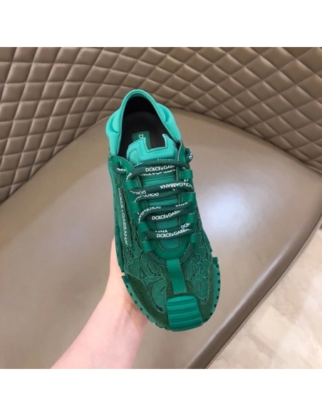 Dolce Gabbana Womens NS1 Slip-on Sneakers Green