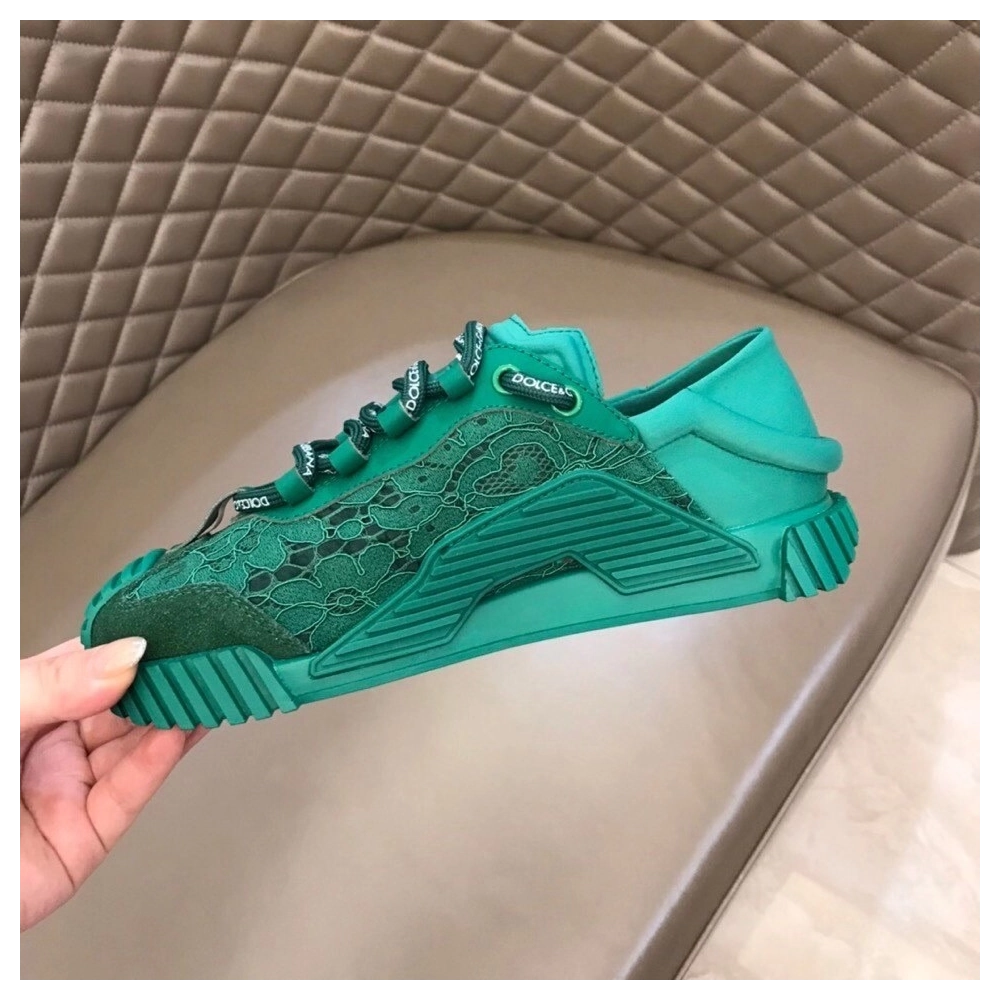 Dolce Gabbana Womens NS1 Slip-on Sneakers Green