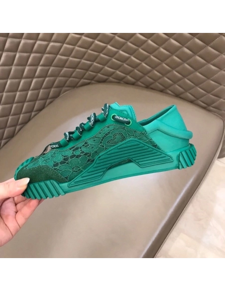 Dolce Gabbana Womens NS1 Slip-on Sneakers Green