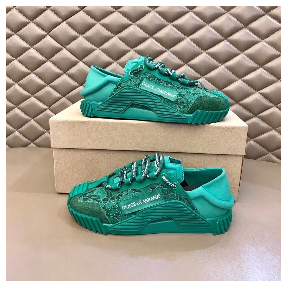 Dolce Gabbana Womens NS1 Slip-on Sneakers Green