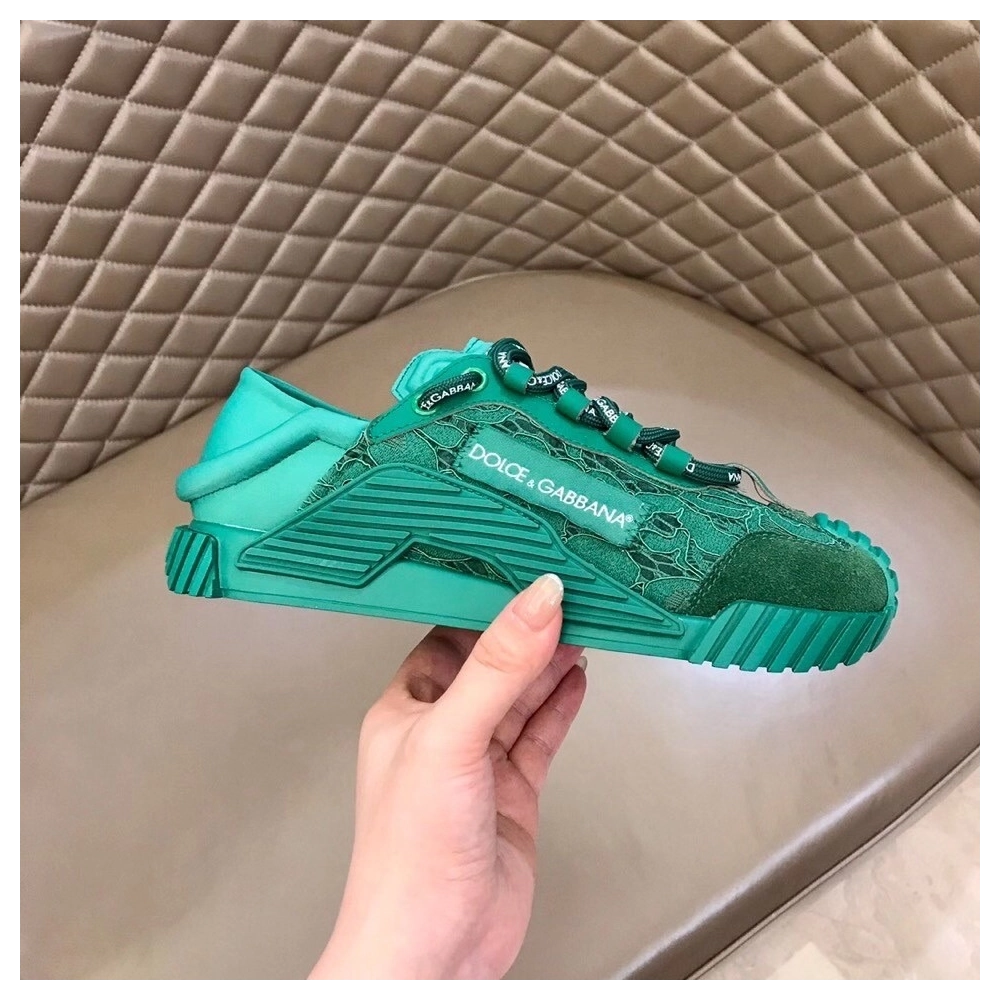 Dolce Gabbana Womens NS1 Slip-on Sneakers Green