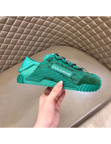 Dolce Gabbana Womens NS1 Slip-on Sneakers Green