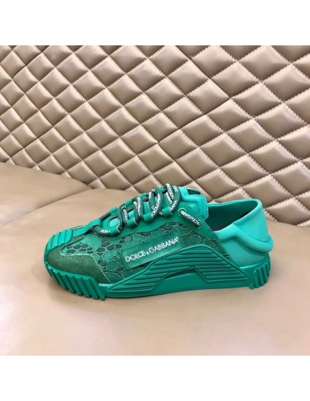 Dolce Gabbana Womens NS1 Slip-on Sneakers Green