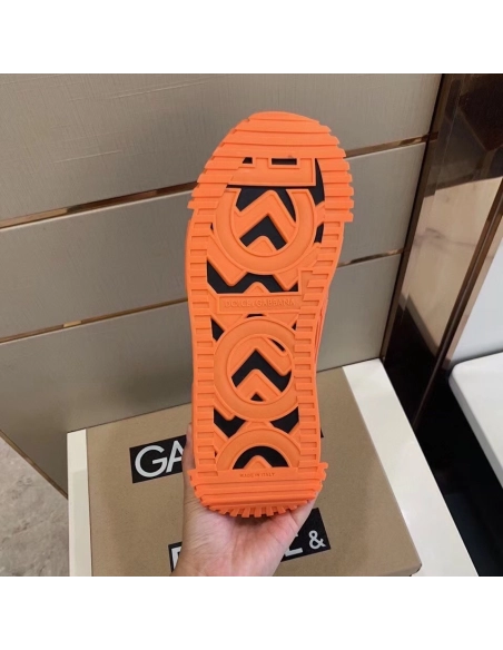 Dolce Gabbana Womens NS1 Slip-on Sneakers Orange/Green