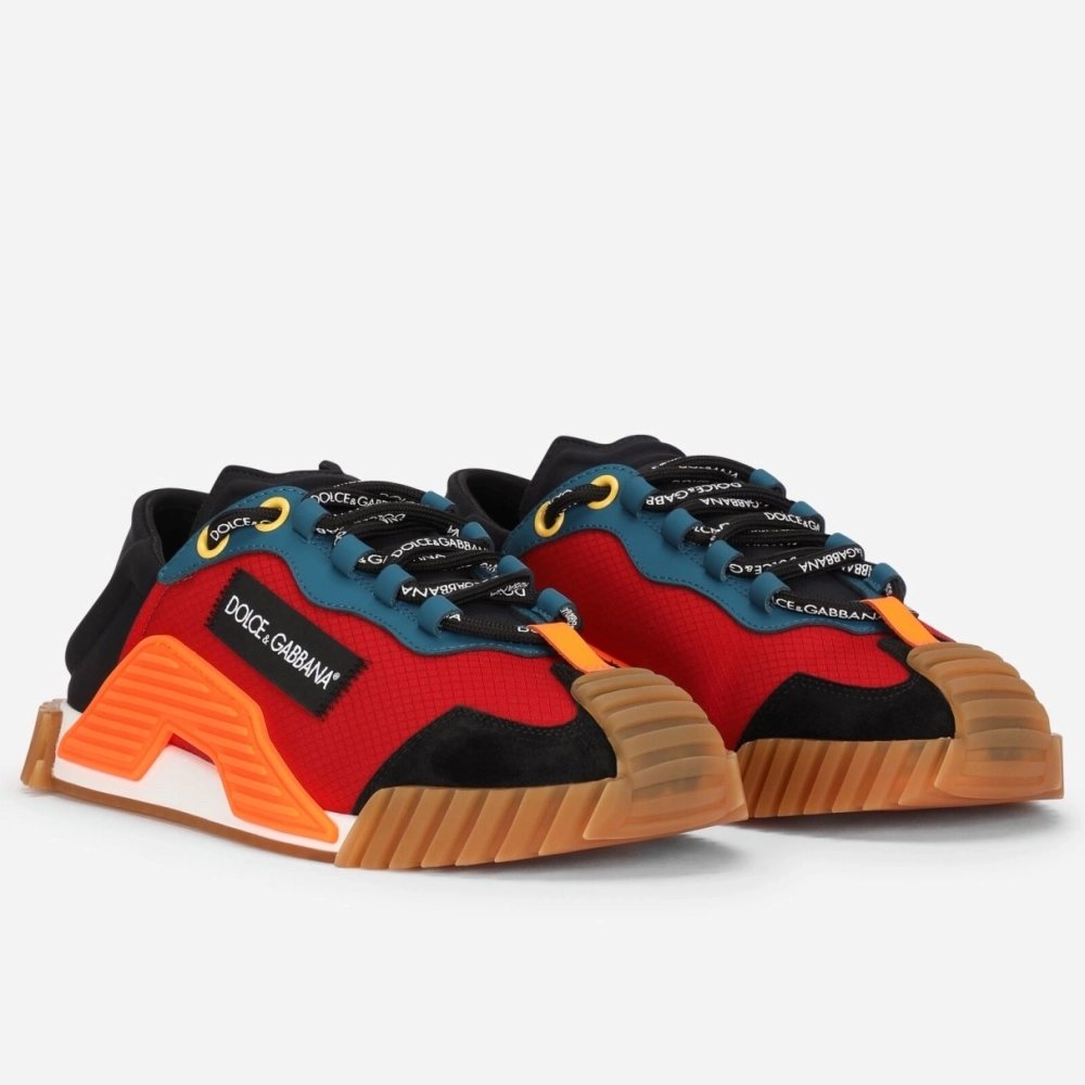 Dolce Gabbana Womens NS1 Slip-on Sneakers Red/Blue