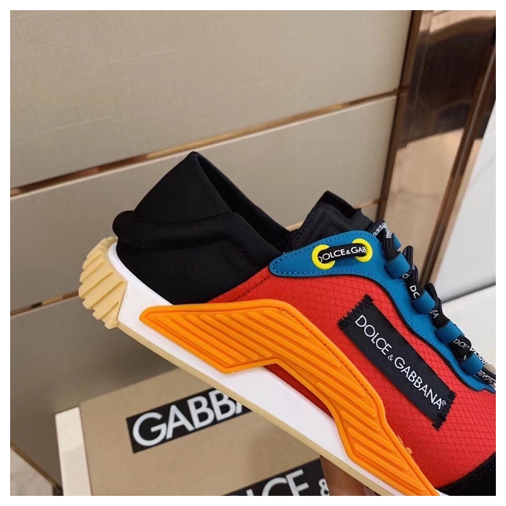 Dolce Gabbana Womens NS1 Slip-on Sneakers Red/Blue