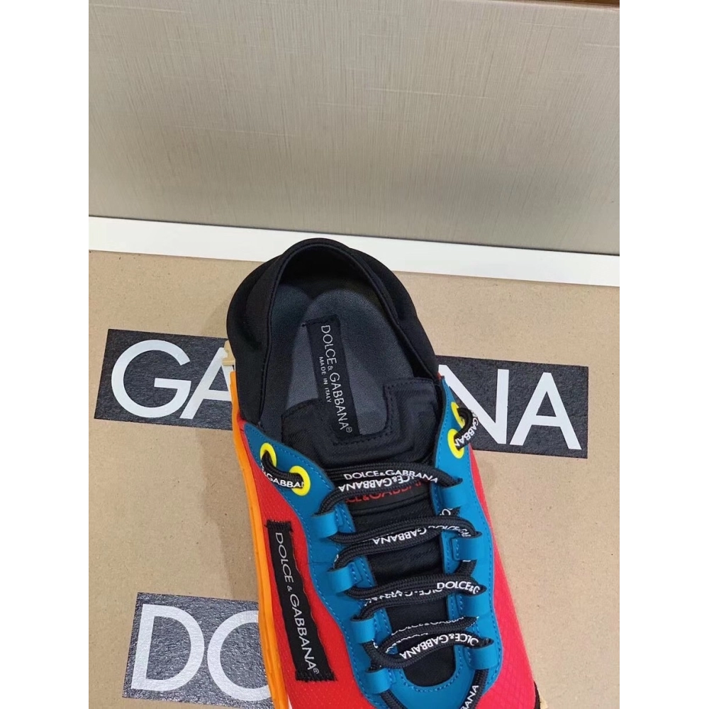 Dolce Gabbana Womens NS1 Slip-on Sneakers Red/Blue