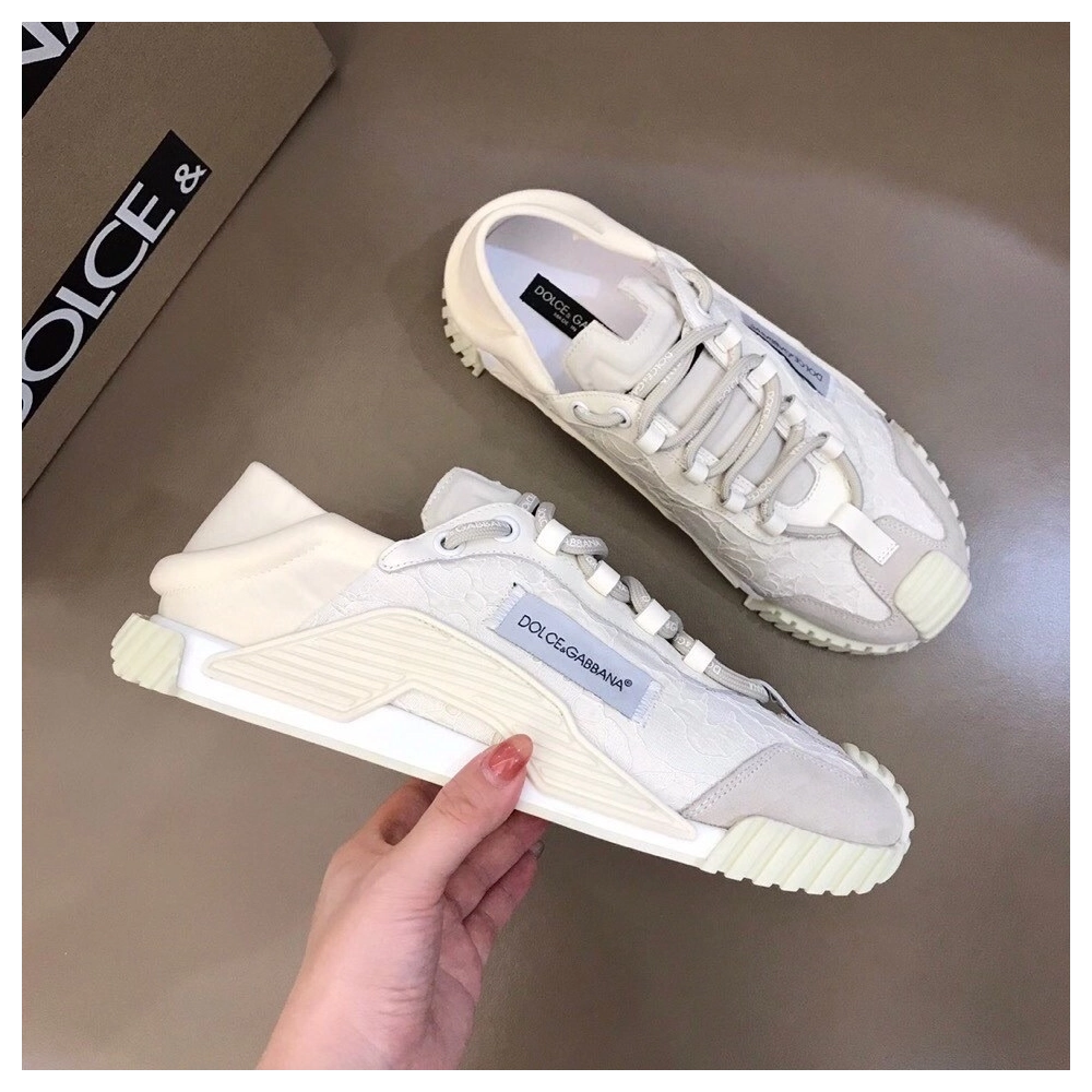 Dolce Gabbana Womens NS1 Slip-on Sneakers White