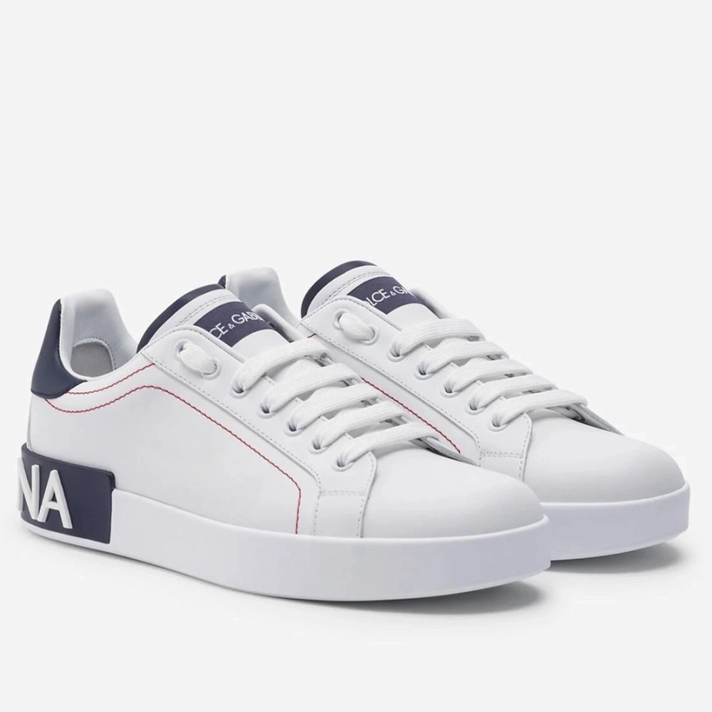 Dolce Gabbana Womens Portofino Sneakers with Black Branded