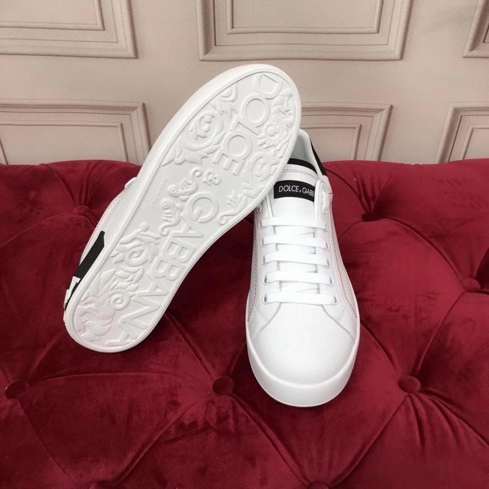 Dolce Gabbana Womens Portofino Sneakers with Black Branded