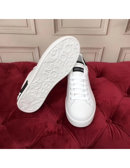 Dolce Gabbana Womens Portofino Sneakers with Black Branded