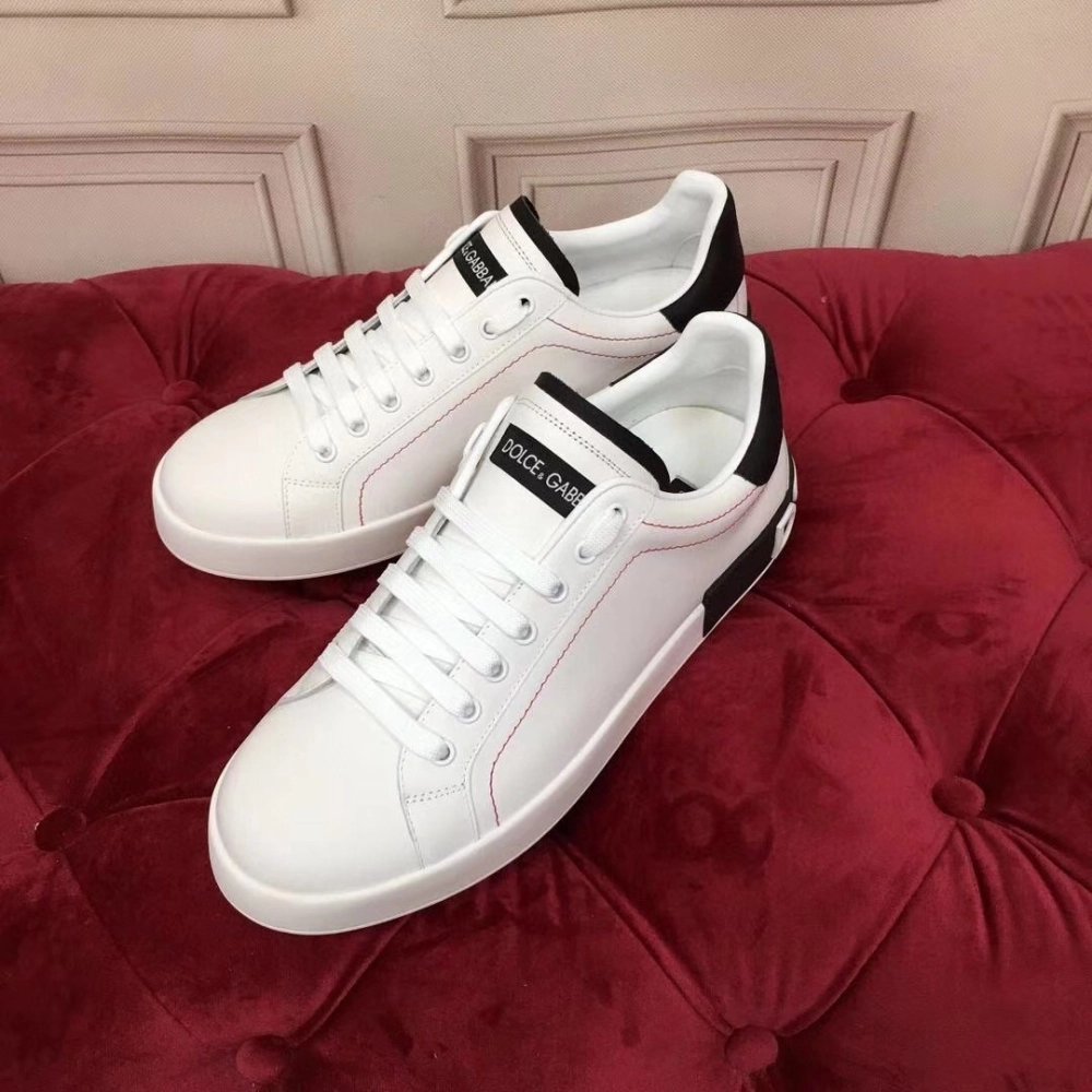 Dolce Gabbana Womens Portofino Sneakers with Black Branded