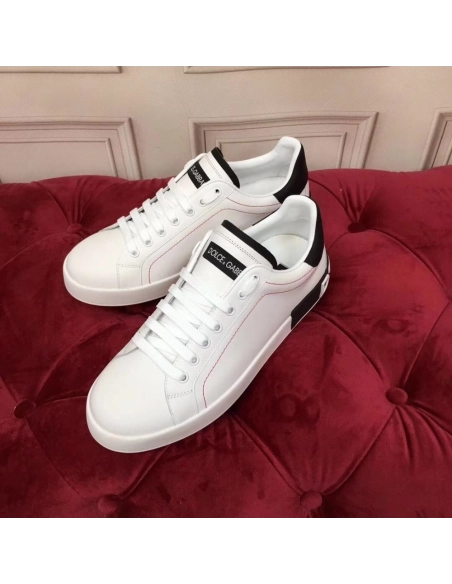 Dolce Gabbana Womens Portofino Sneakers with Black Branded